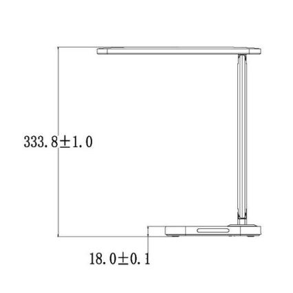 Lampe de table tactile LED à intensité variable avec connecteur USB KIARA LED/7W/230V blanche