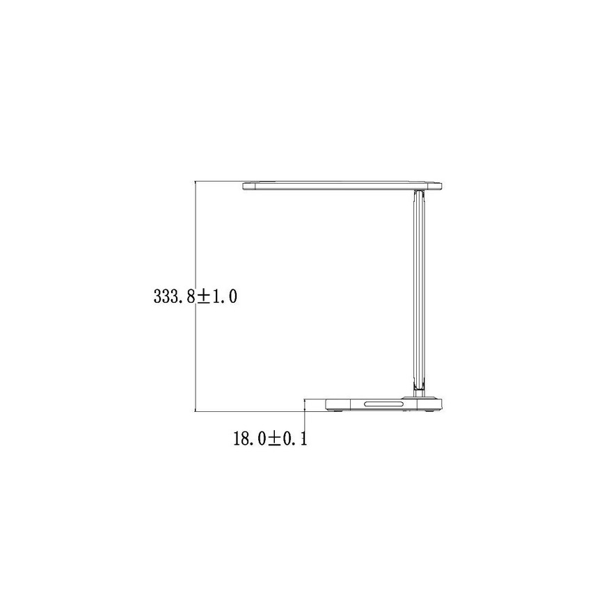 Lampe de table tactile LED à intensité variable avec connecteur USB KIARA LED/7W/230V noire