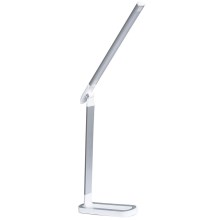 Lampe de table tactile LED à intensité variable MADERA LED/7W/230V USB blanc