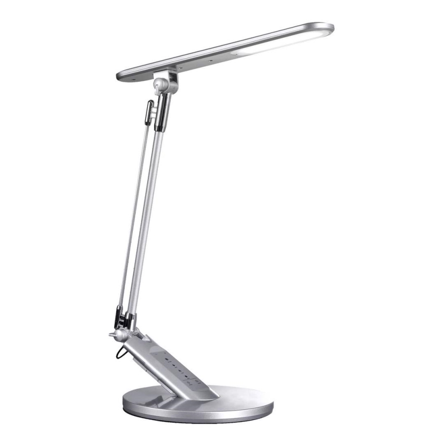 Lampe de table tactile LED à intensité variable OPTIMUM LED/7W/230V USB 3000/4000/6000K argent