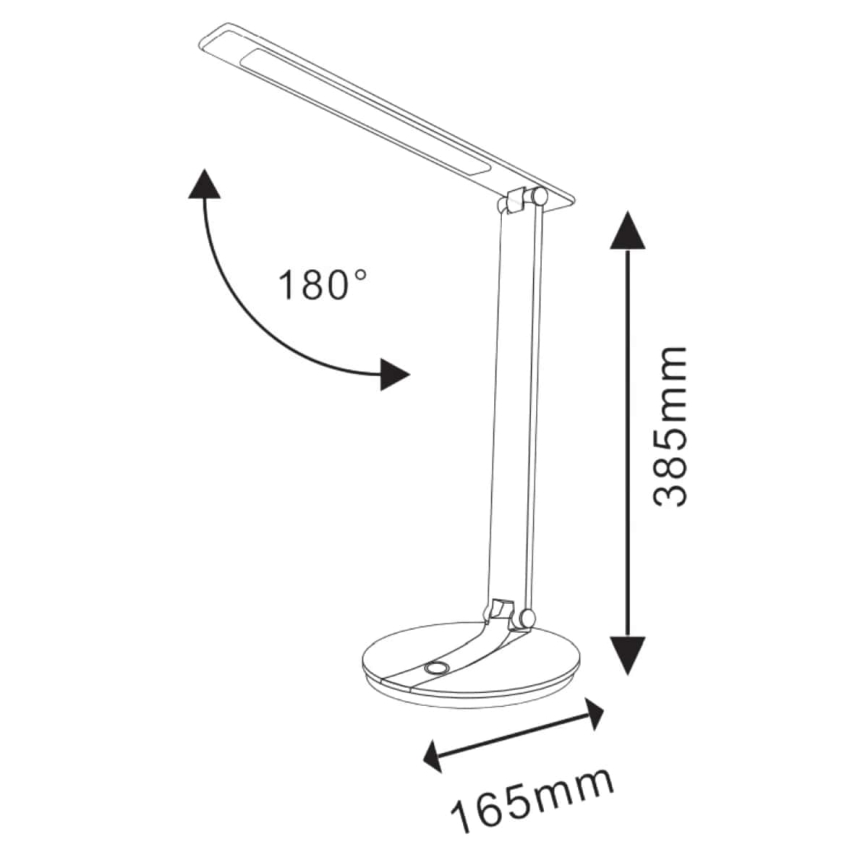 Lampe de table tactile LED à intensité variable SERRA LED/8W/230V noire