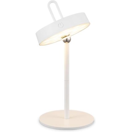 Lampe de table tactile LED dimmable rechargeable pour extérieur GENTLE LED/1,5W/3,7V 3000 mAh IP44 blanche