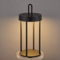 Lampe de table tactile LED d'extérieur dimmable, rechargeable GENTLE LED/1,5W/3,7V 3000 mAh IP44 noire