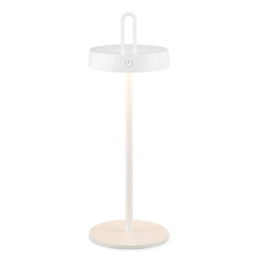 Lampe de table tactile LED dimmable rechargeable d'extérieur SHINE LED/1,5W/3,7V 3000 mAh IP44 blanche