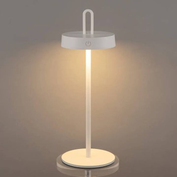 Lampe de table tactile LED dimmable rechargeable d'extérieur SHINE LED/1,5W/3,7V 3000 mAh IP44 blanche