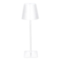 Lampe de table tactile LED rechargeable à intensité variable LUCCA LED/3,7V 3000/4000/6500K 2000 mAh blanche