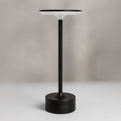 Lampe de table tactile LED rechargeable TAVOLO LED/2,5W/5V 2400 mAh 3000-6000K noire
