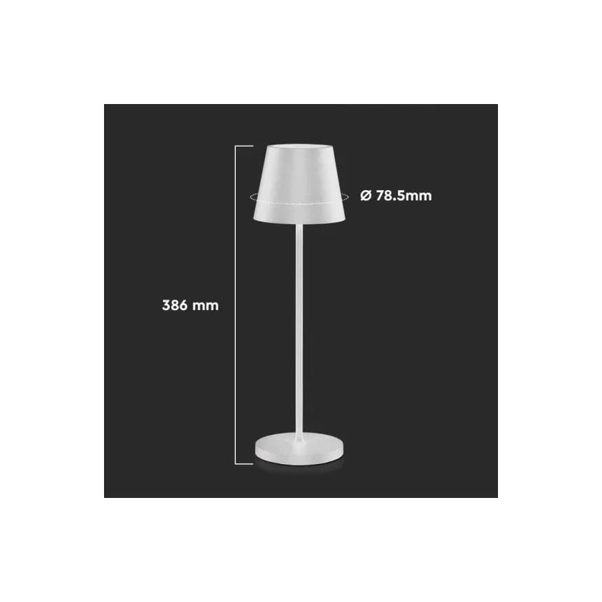 Lampe De Table Sans Fil 4000Mah Lampe De Table Rechargeable Led Tactile