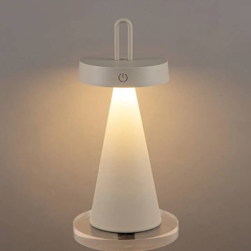 Lampe de table tactile rechargeable d'extérieur dimmable LED HALO LED/1,5W/3,7V 3000 mAh IP44 gris
