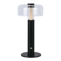 Lampe de table tactile rechargeable et à intensité variable LED/1W/5V 3000K 1800 mAh noir