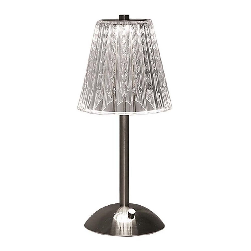 Lampe de table tactile rechargeable et à intensité variable LED/2,4W/5V 3000-6000K 1800 mAh chrome brillant