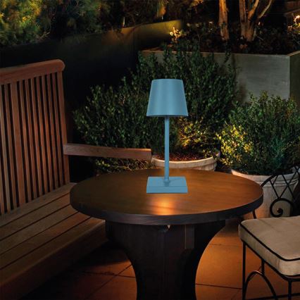 Lampe de table tactile rechargeable et à intensité variable LED/3,5W/5V 5200mAh bleu