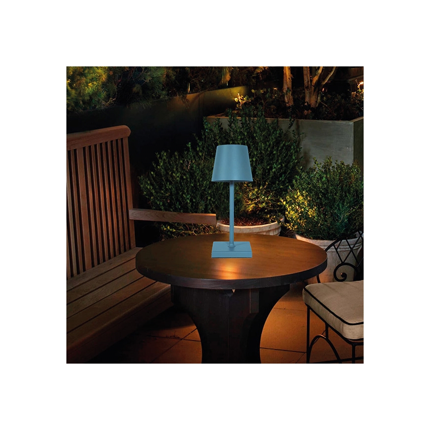 Lampe de table tactile rechargeable et à intensité variable LED/3,5W/5V 5200mAh bleu