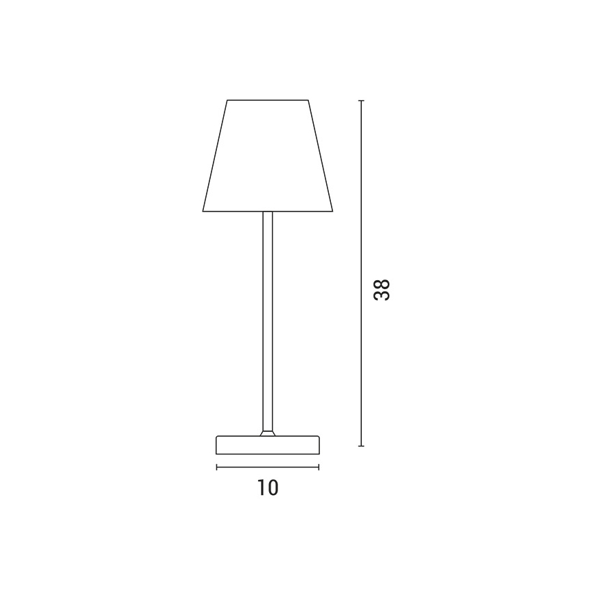 Lampe de table tactile rechargeable et à intensité variable LED/3,5W/5V 5200mAh vert