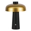 Lampe de table tactile rechargeable et à intensité variable LED/3W/5V 3000-6000K 1800 mAh noir/doré