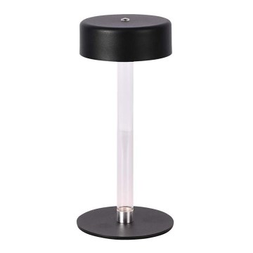 Lampe de table tactile rechargeable et à intensité variable LED/3W/5V 3000-6000K 2400 mAh noir