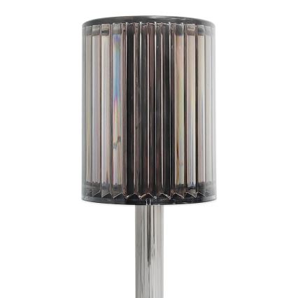Lampe de table tactile rechargeable SIMPLE LED, 1W/5V, 3000–6000K, 2400 mAh, gris fumé