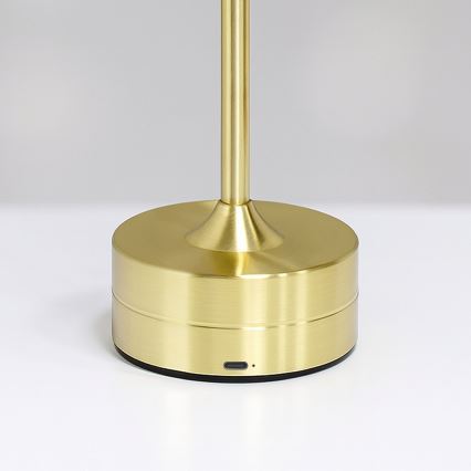 Lampe de table tactile rechargeable LED TAVOLO LED/2,5W/5V 2400 mAh 3000-6000K dorée
