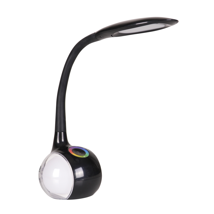 Lampe de table tactile RGBW à intensité variable COSMOS LED/6,5W/230V noir