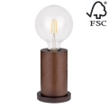 Lampe de table TASSE 1xE27/25W/230V hêtre - certifié FSC