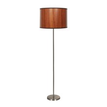 Lampe de table TIMBER 1xE27/60W/230V marron/chrome mat