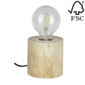 Lampe de table TRABO 1xE27/25W/230V pin - certifié FSC
