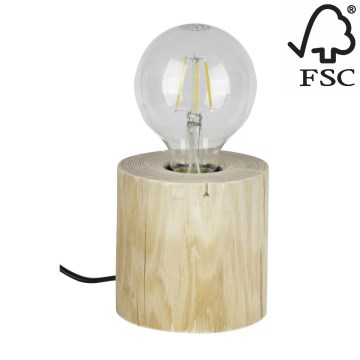 Lampe de table TRABO 1xE27/25W/230V pin - certifié FSC