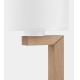 Lampe de table TROY 1xE27/15W/230V blanche/bois