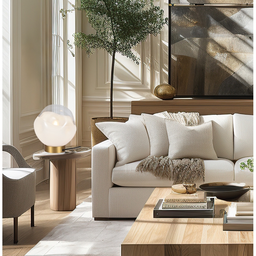 Lampe de table VANA 1xE27/40W/230V crème/doré