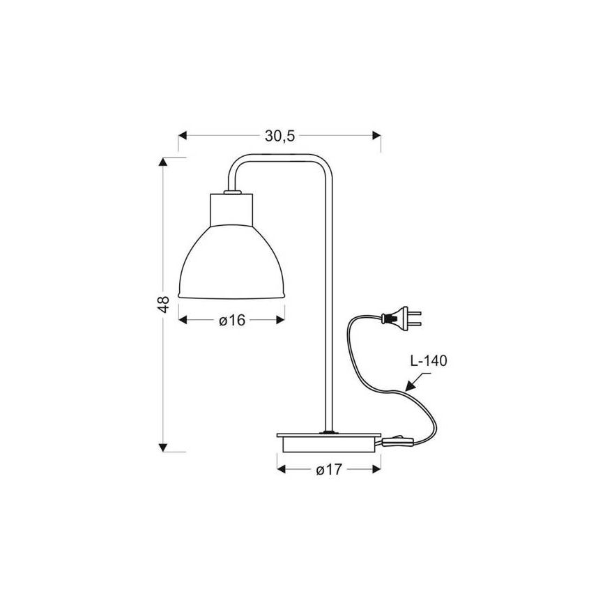 Lampe de table VARIO 1xE27/60W/230V