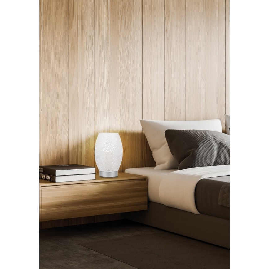 Lampe de table VENUS 1xE27/60W/230V blanc/argent