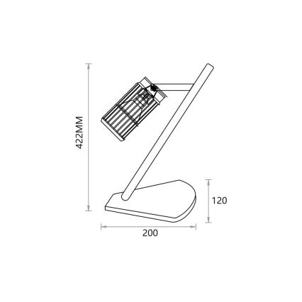 Lampe de table VERTICAL 1xGU10/8W/230V blanc