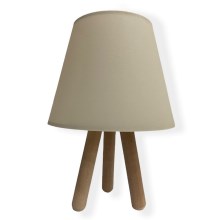 Lampe de table WOOD 1xE27/60W/230V beige