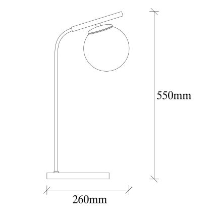 Lampe de table YILDIZ 1xE27/40W/230V