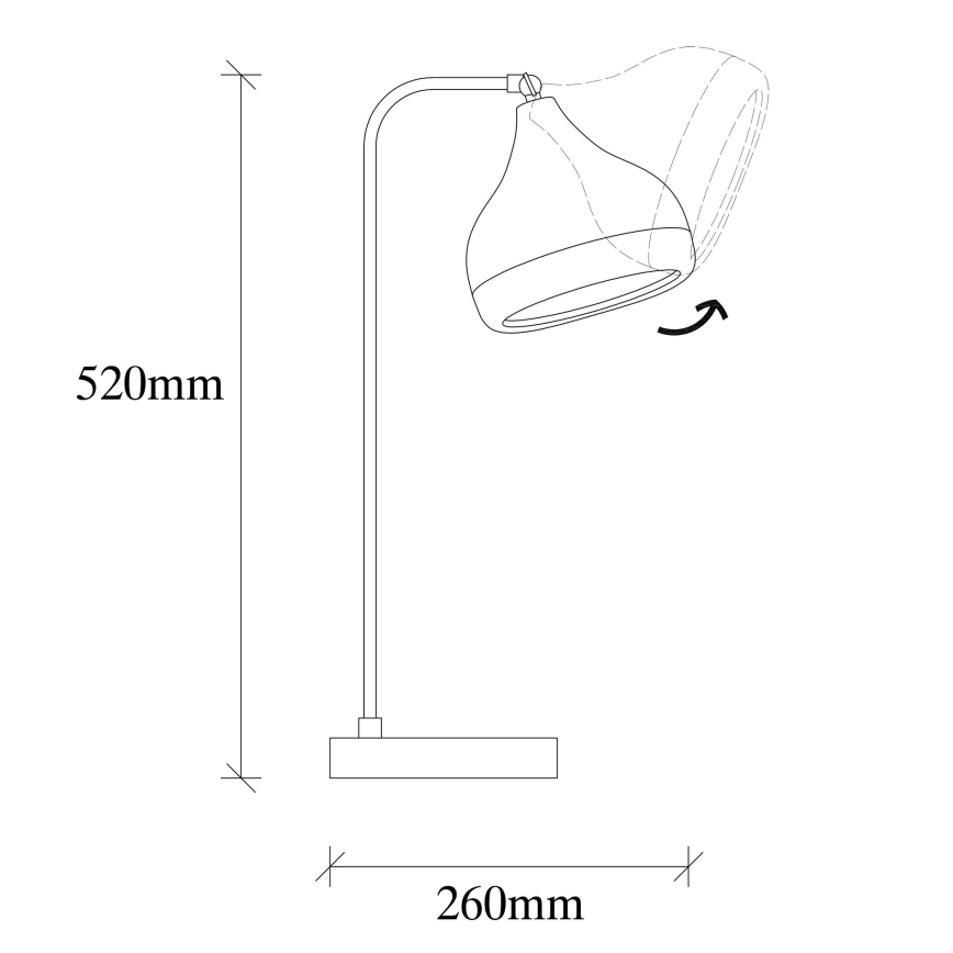 Lampe de table YILDO 1xE27/40W/230V