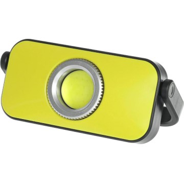 Lampe de travail LED avec fonction powerbank, 4400 mAh, IP44, jaune/noir