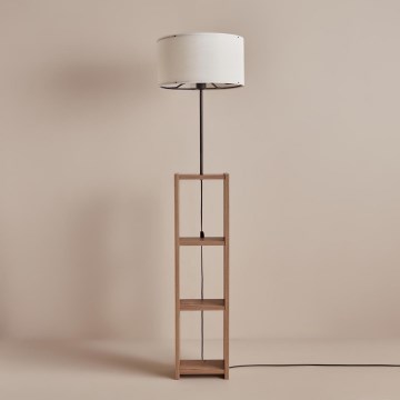 Lampe debout AYD 1xE27/40W/230V marron/blanc