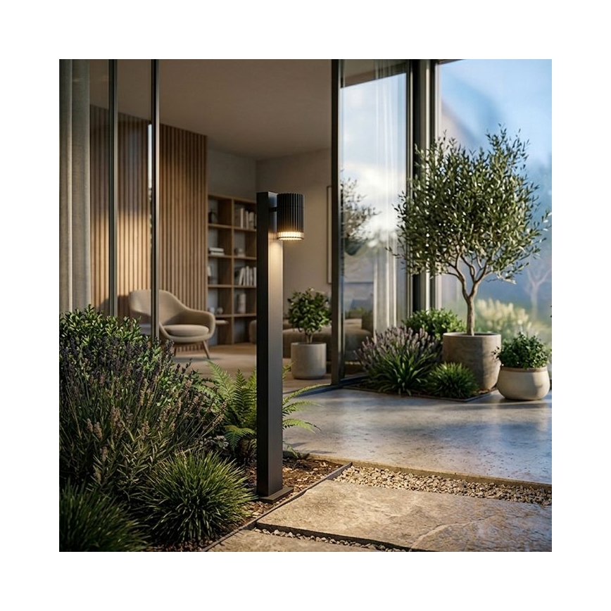 Lampe d'extérieur 1xGU10/10W/230V IP44 50 cm noire
