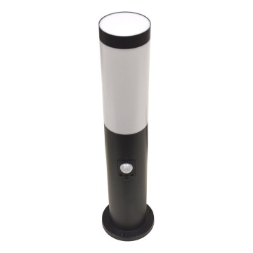 Lampe d'extérieur avec détecteur de mouvement LOPPA 1xE27/60W/230V 45 cm IP44 noire