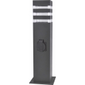 Lampe d'extérieur avec prise TEKSAS 1xE27/20W/230V, 44 cm, IP44, anthracite