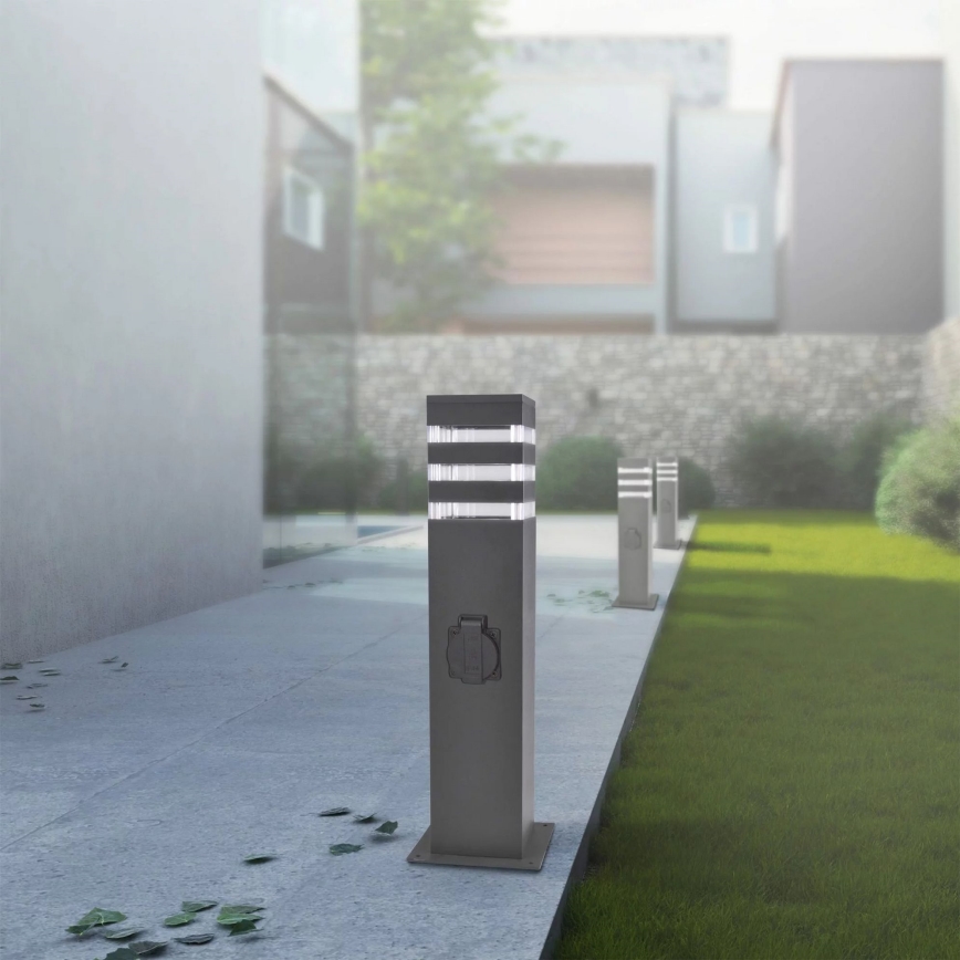 Lampe d'extérieur avec prise TEKSAS 1xE27/20W/230V, 44 cm, IP44, anthracite