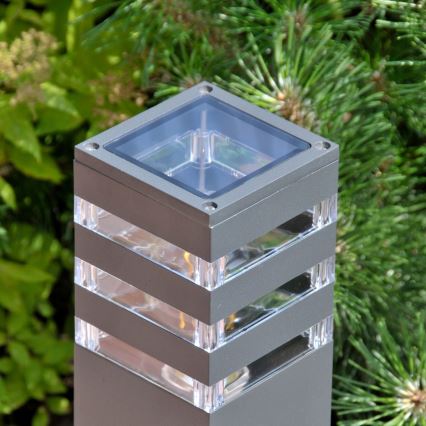 Lampe d'extérieur LED RGBW dimmable TEKSAS 1xE27/9W/230V 2700-6500K Wi-Fi 44 cm IP44 anthracite