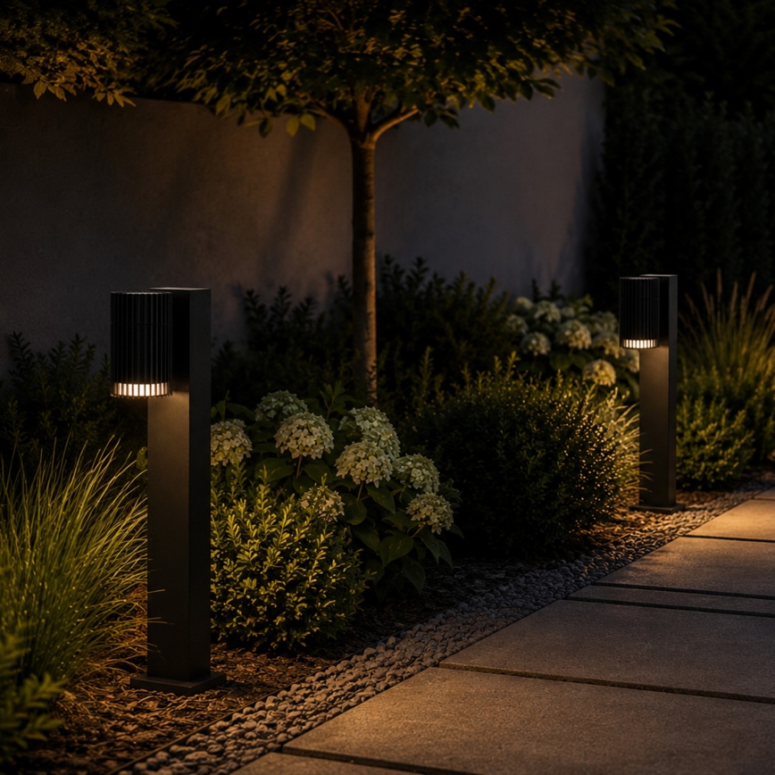 Lampe d'extérieur LANTHEA 1x GU10/11W/230V IP44 50 cm noire