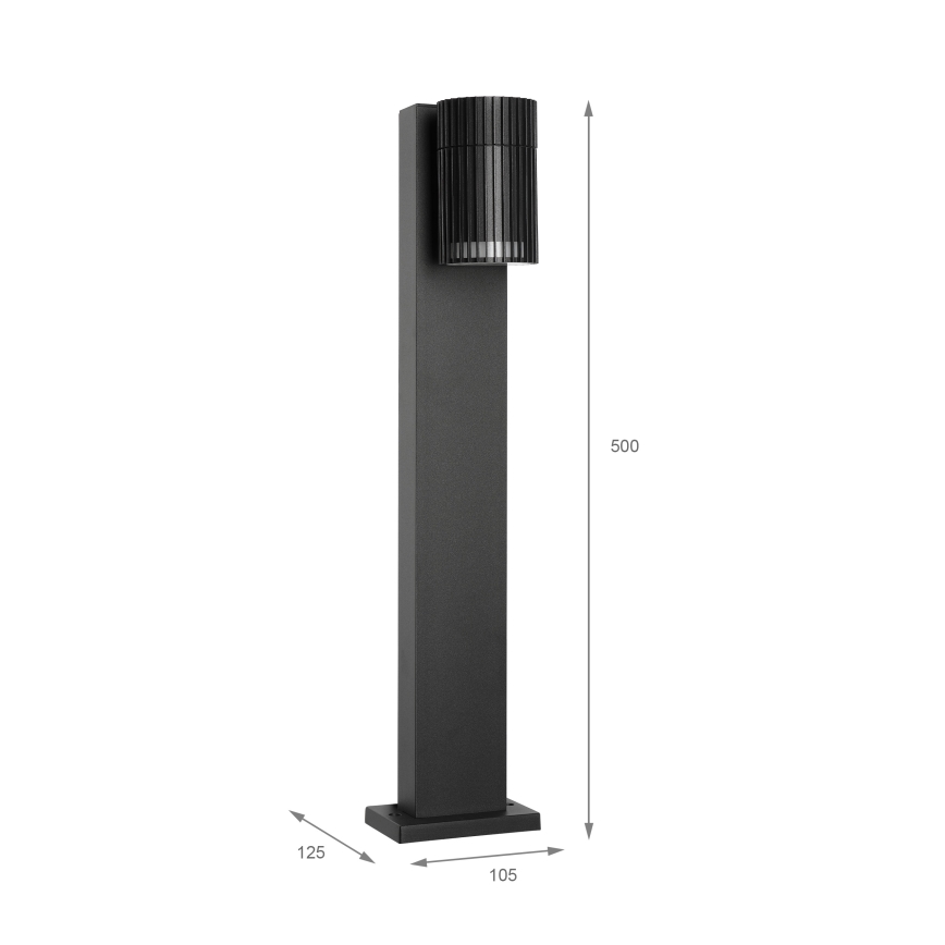 Lampe d'extérieur LANTHEA 1x GU10/11W/230V IP44 50 cm noire