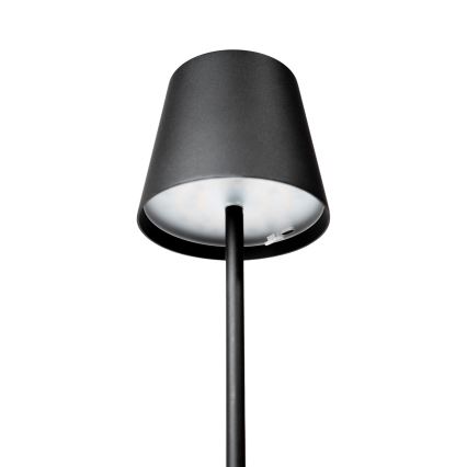 Lampe d'extérieur LED RGBW dimmable rechargeable LED/1,5W/4000 mAh 3000K IP44 noire