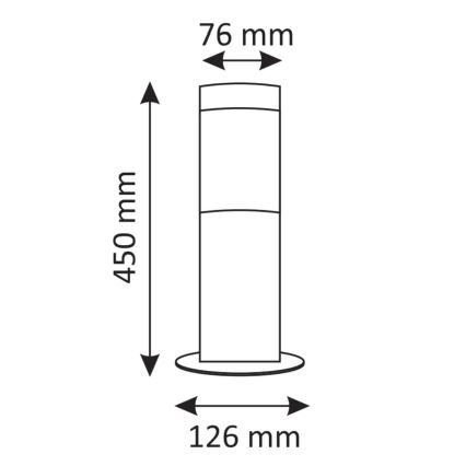 Lampe d'extérieur LED RGBW dimmable LIVIA 1xE27/6,5W/230V 2700-6500K Wi-Fi 45 cm IP44 argentée