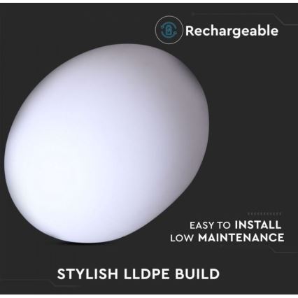Lampe d'extérieur LED RVB à intensité variable LED/1W/230V 20cm IP67 + télécommande