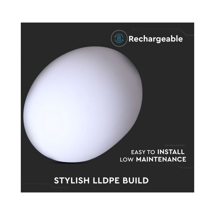 Lampe d'extérieur LED RVB à intensité variable LED/1W/230V 20cm IP67 + télécommande