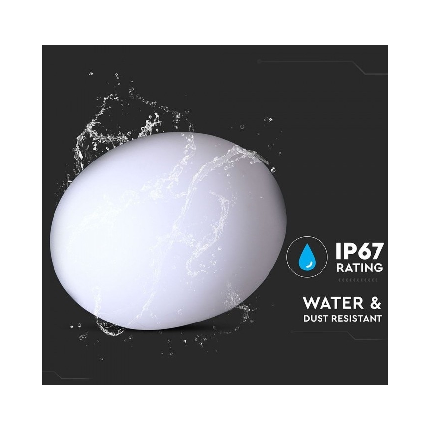 Lampe d'extérieur LED RVB à intensité variable LED/1W/230V 20cm IP67 + télécommande