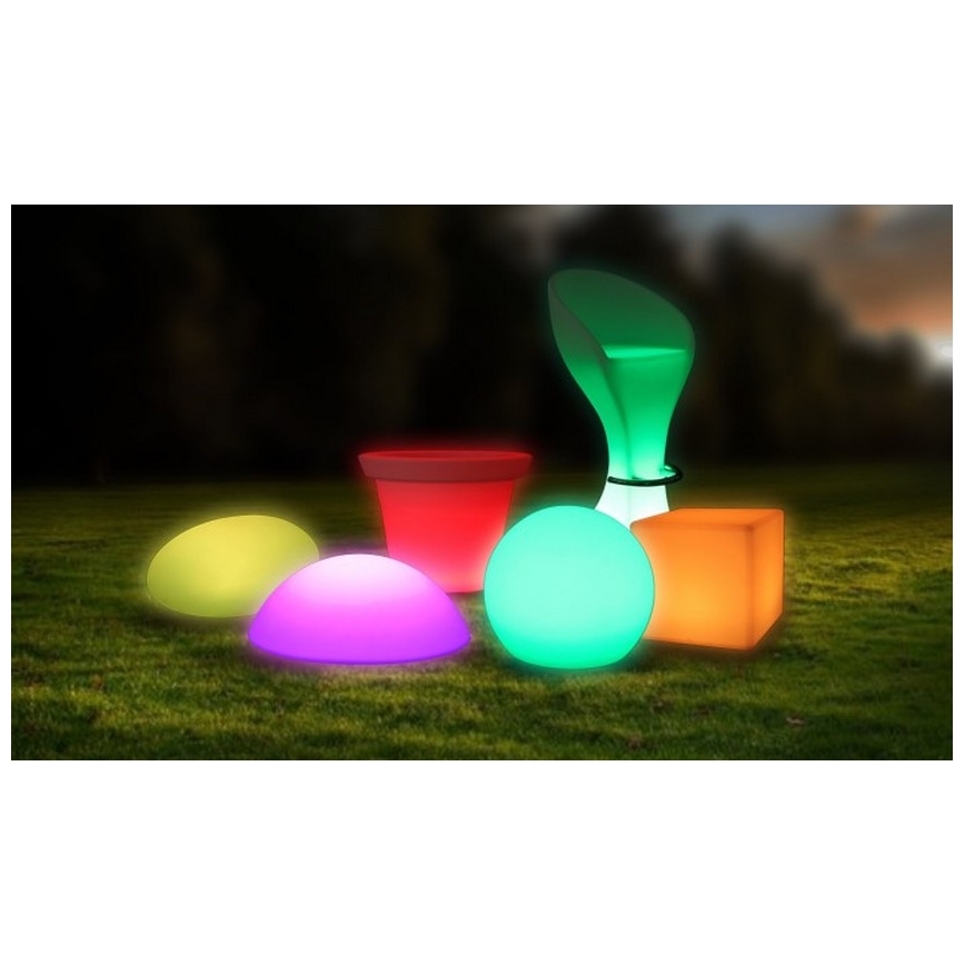 Lampe d'extérieur LED RVB à intensité variable LED/1W/230V 20cm IP67 + télécommande